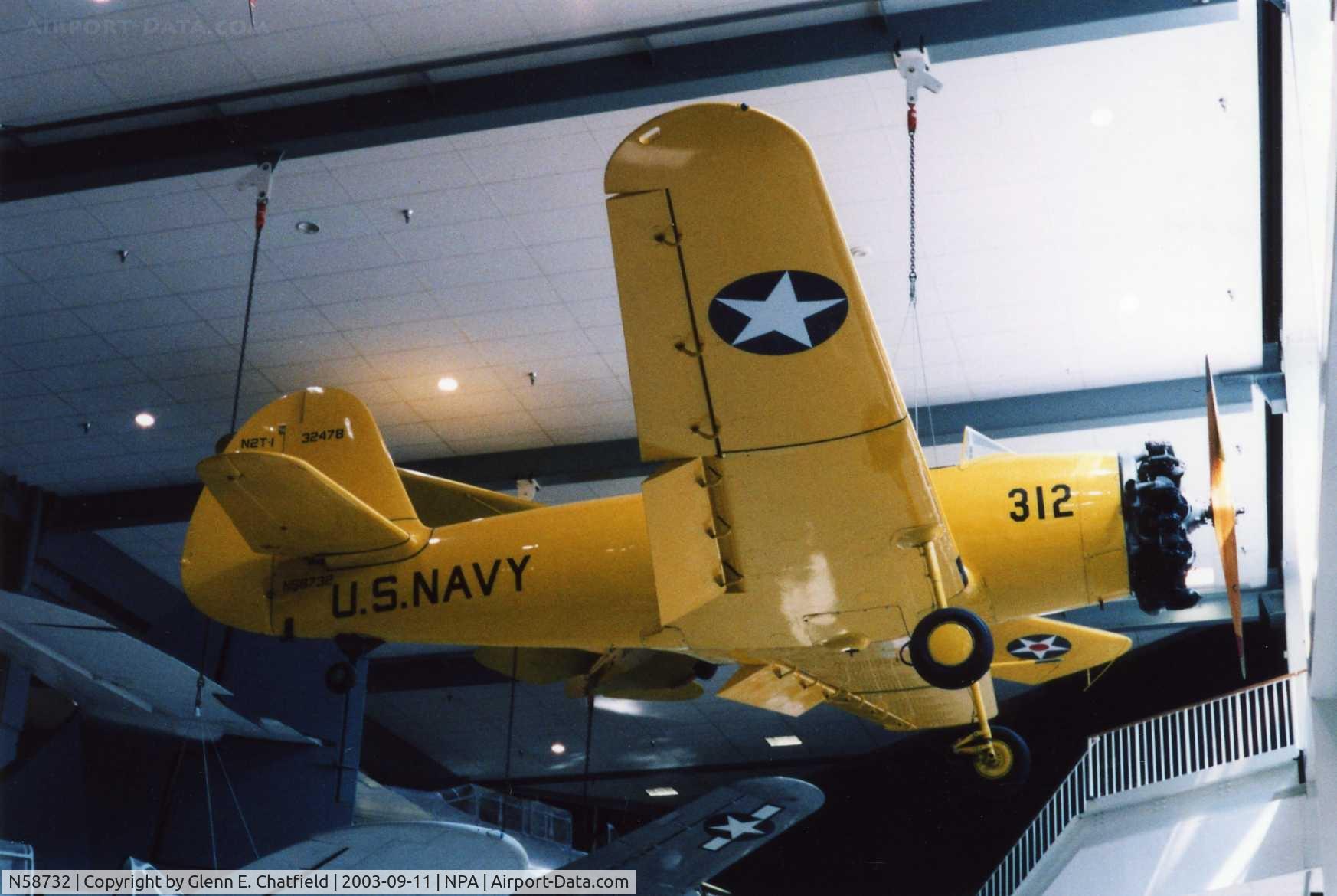 N58732, 1943 Timm N2T-1 C/N 216, N2T-1 32478 at the National Museum of Naval Aviation