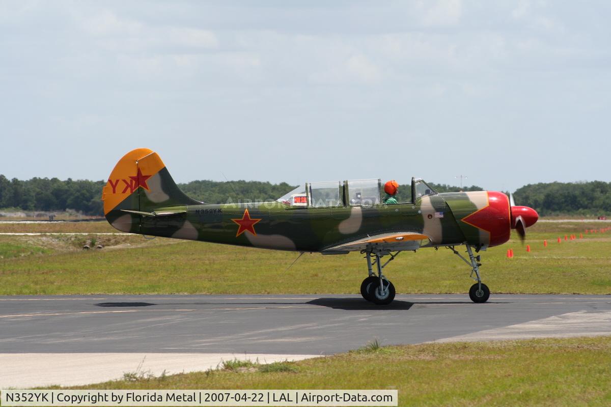 N352YK, 1989 Yakovlev (Aerostar) Yak-52W C/N 8910105, Yak 52