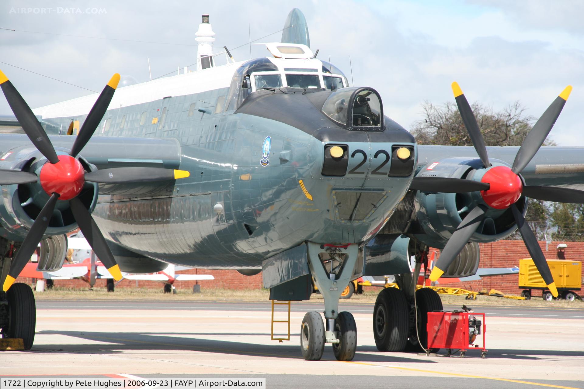 1722, 1957 Avro 716 Shackleton MR.3 C/N 1532, Avro Shackleton MR3 at Ysterplaat