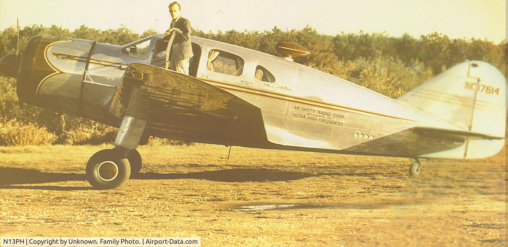 N13PH, 1938 Spartan 7W Executive C/N 13, George Arents, Jr. & Spartan C-71. Circa 1945-1950?