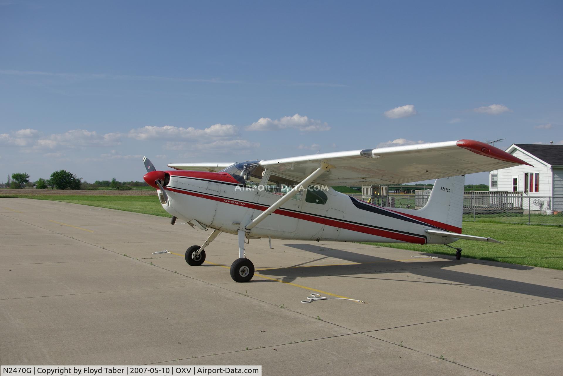 N2470G, 1959 Cessna 182B Skylane C/N 51770, Staying for a day at Knoxville