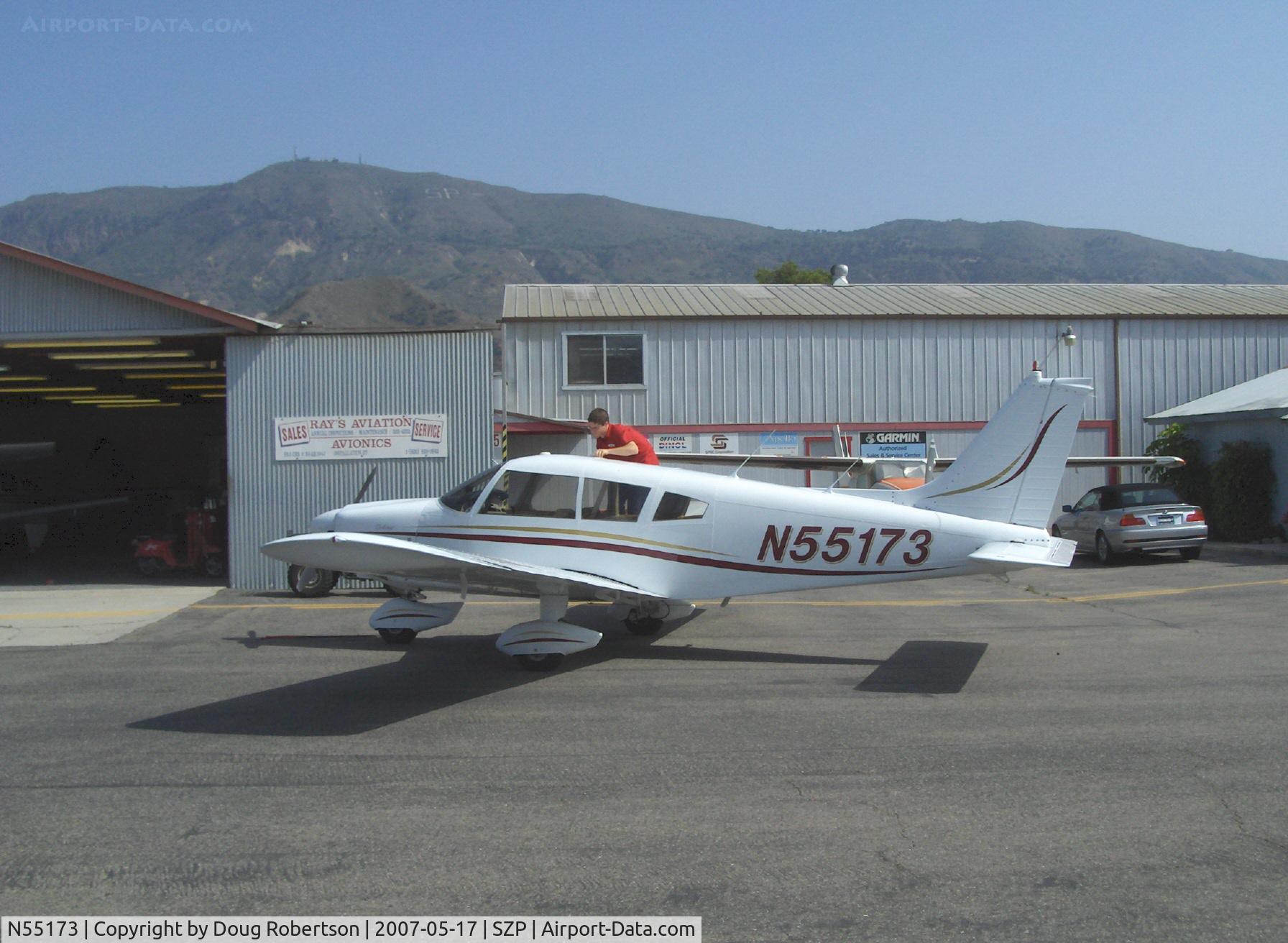 N55173, 1973 Piper PA-28-180 Archer C/N 28-7305327, 1973 Piper PA-28-180D ARCHER, Lycoming O&VO-360 180 Hp