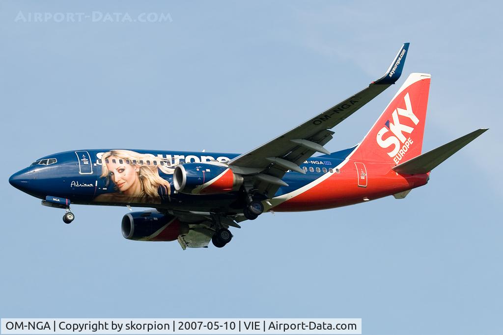 OM-NGA, 2006 Boeing 737-76N C/N 32684, Skyeurope