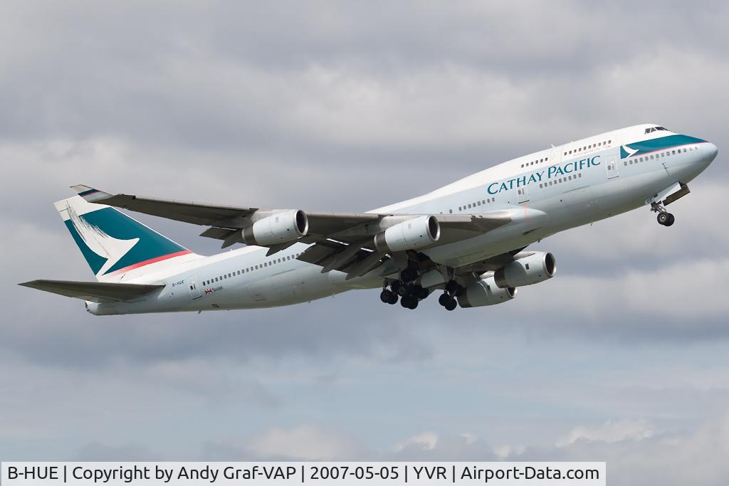 B-HUE, 1993 Boeing 747-467 C/N 27117, Cathay Pacific B747-400