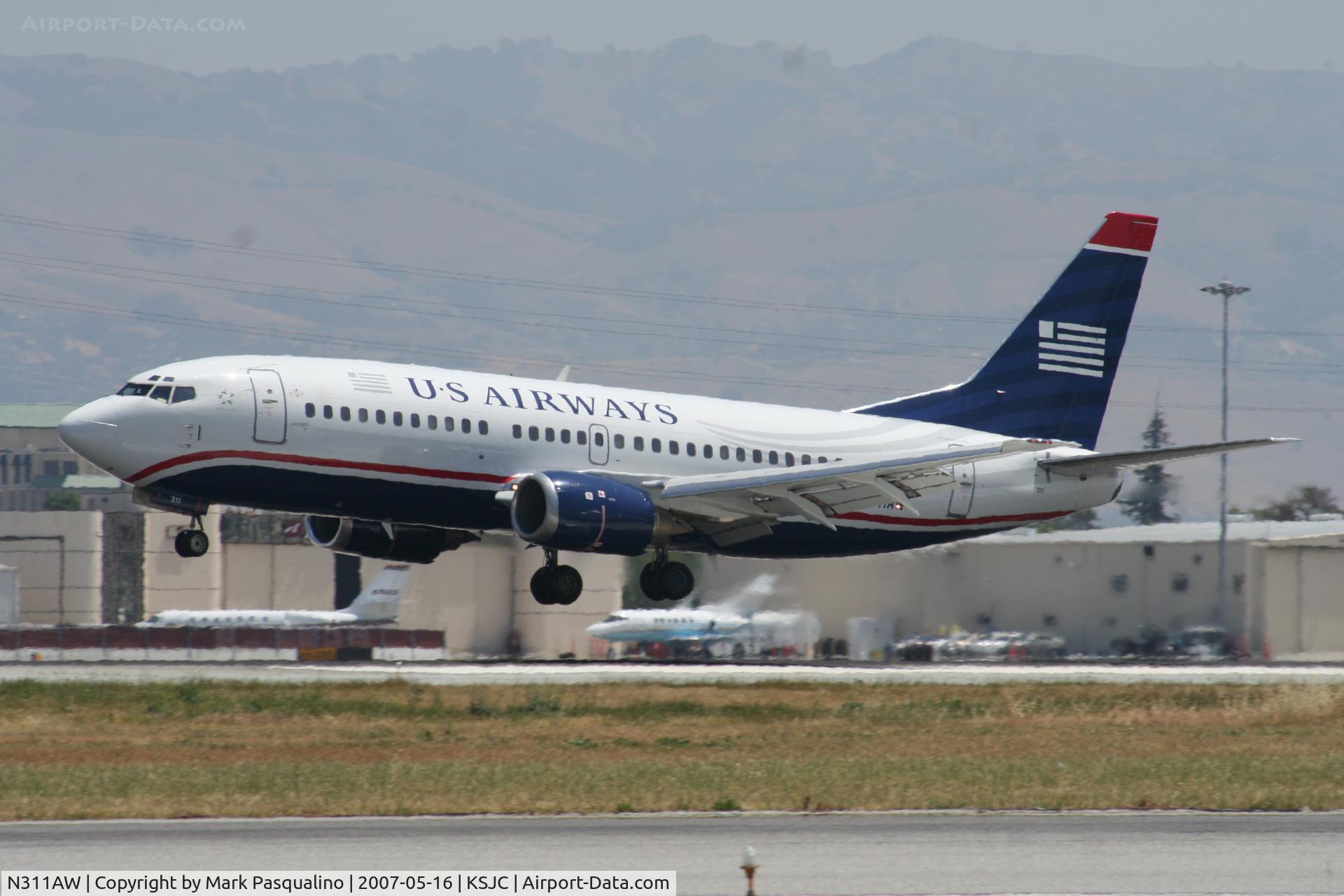 N311AW, 1990 Boeing 737-3G7 C/N 24712, Boeing 737-300