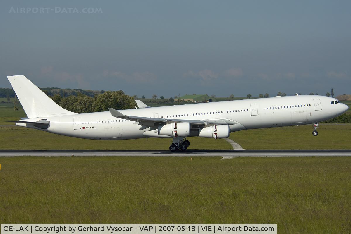 OE-LAK, 1997 Airbus A340-313 C/N 169, w/o titles