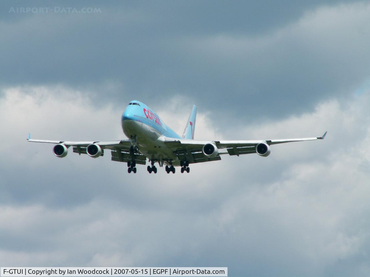 F-GTUI, 1992 Boeing 747-422 C/N 26875, B747-422/Corsair/Glasgow