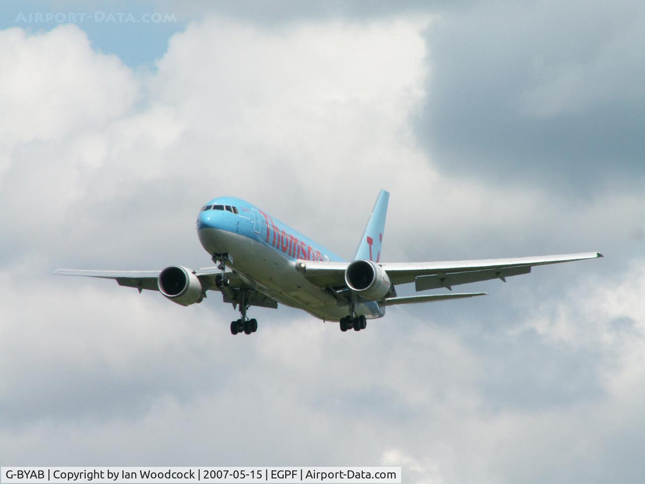 G-BYAB, 1991 Boeing 767-204 C/N 25139, B767-204/Thomsonfly/Glasgow