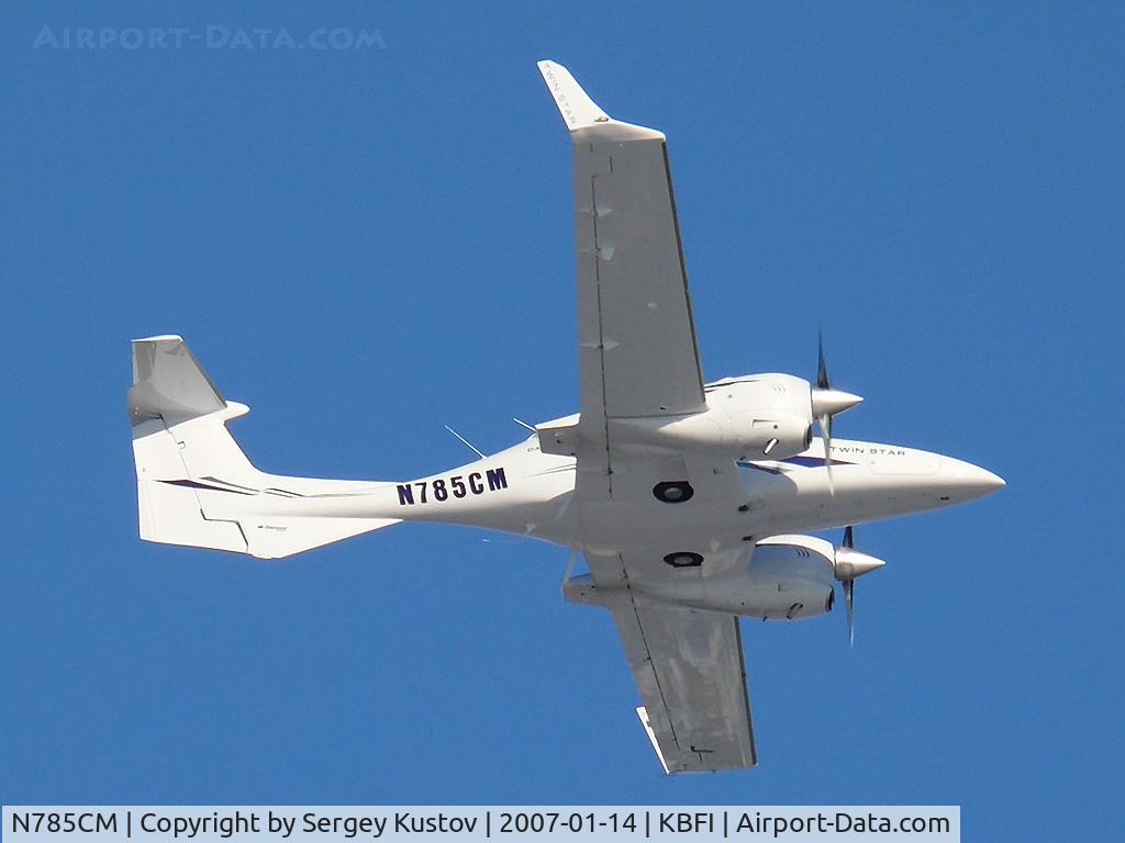N785CM, 2006 Diamond DA-42 Twin Star C/N 42.AC012, Training flight at Boeing Field