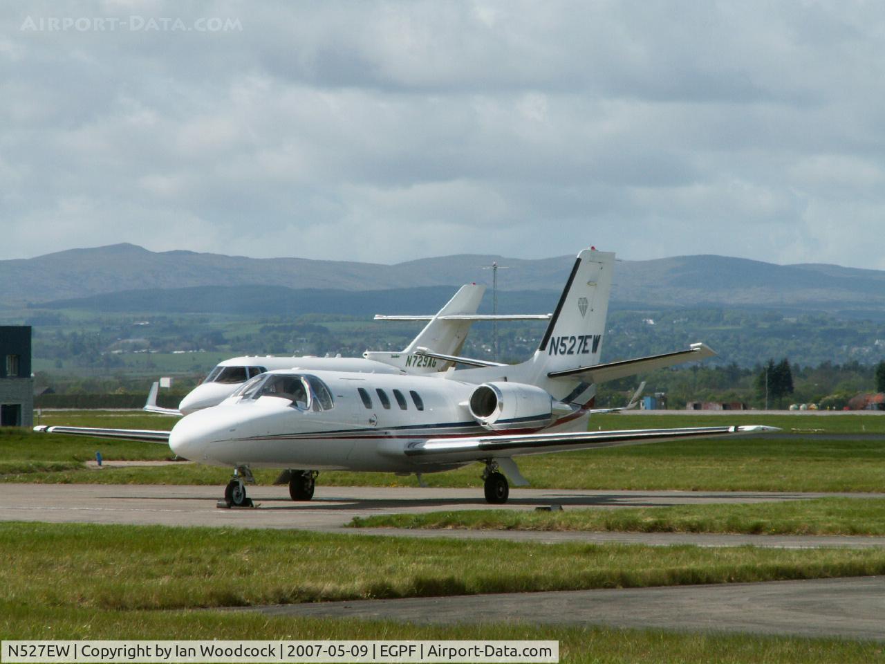 N527EW, Cessna 501 Citation I/SP C/N 501-0322, Cessna 501/Corporate/Glasgow