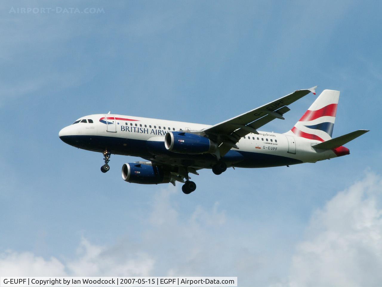 G-EUPF, 2000 Airbus A319-131 C/N 1197, A319/British Airways/Glasgow