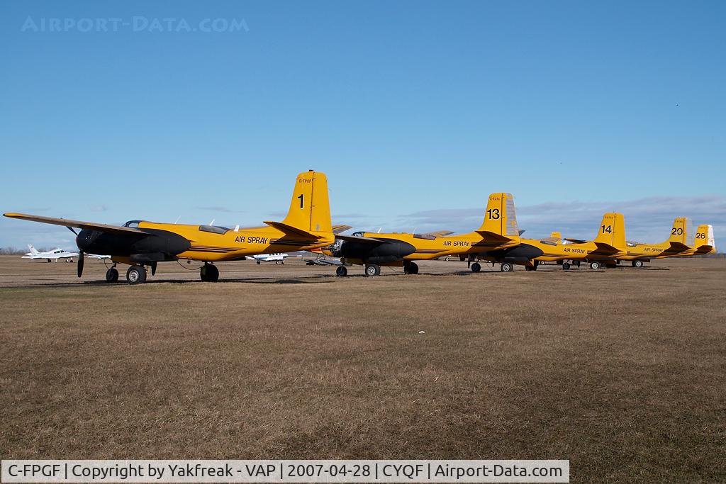C-FPGF, 1945 Douglas A-26B Invader C/N 29154, Air Spray Douglas A26
