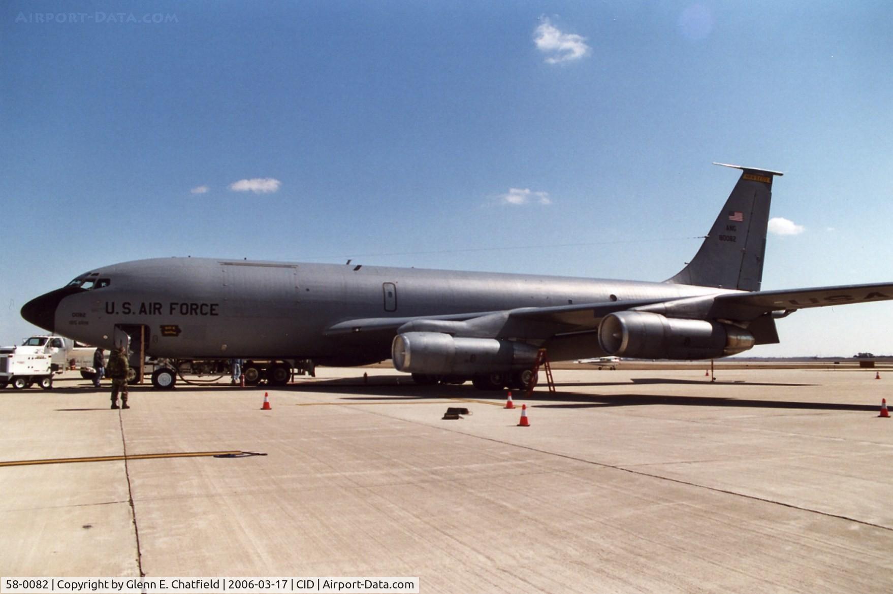 58-0082, 1958 Boeing KC-135E-BN Stratotanker C/N 17827, KC-135E on the PS Air Ramp