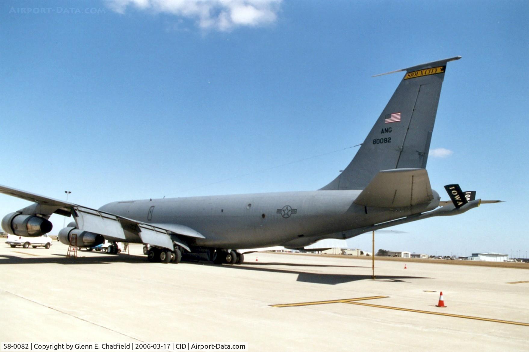 58-0082, 1958 Boeing KC-135E-BN Stratotanker C/N 17827, KC-135E on the PS Air Ramp