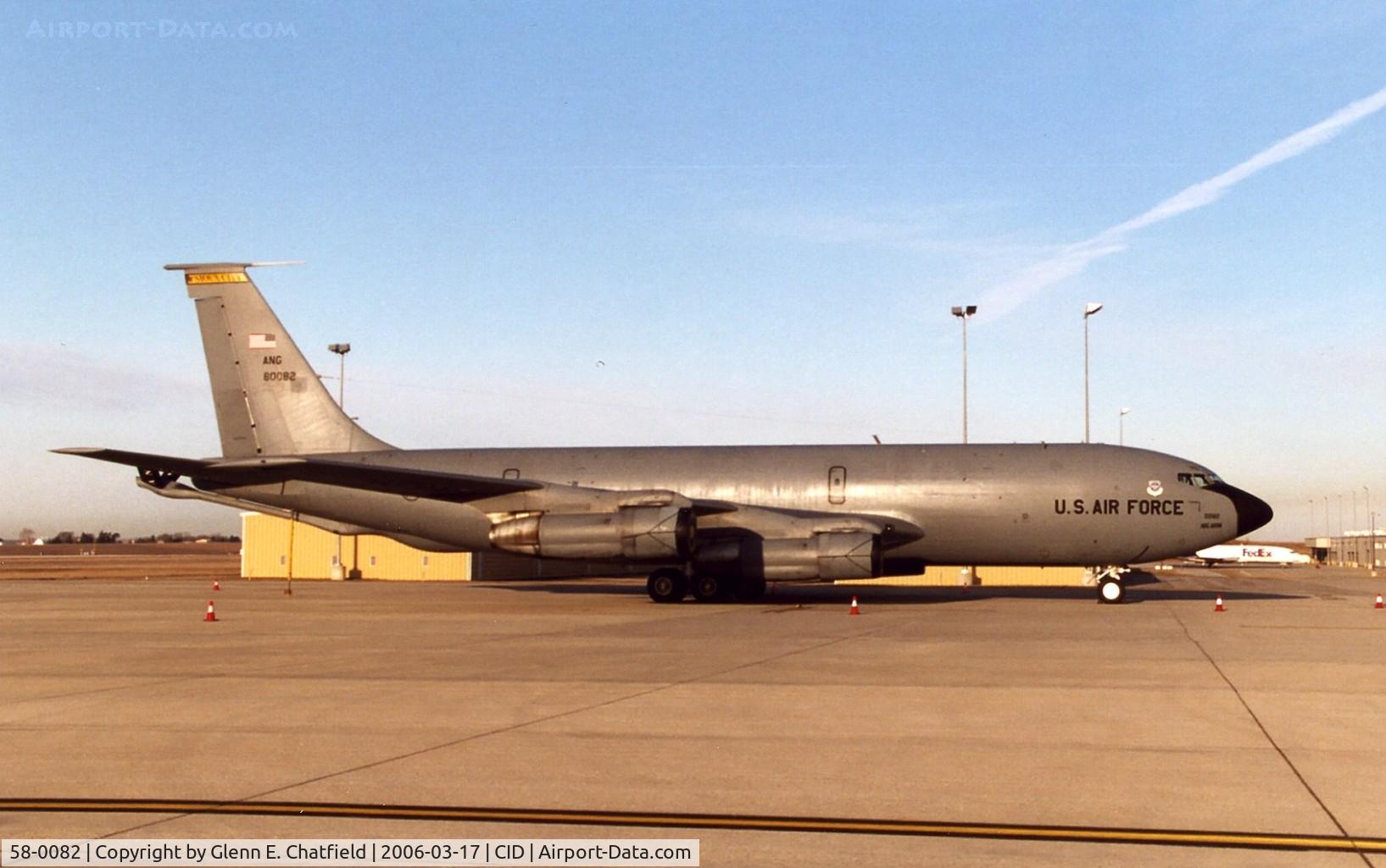 58-0082, 1958 Boeing KC-135E-BN Stratotanker C/N 17827, KC-135E on the PS Air Ramp