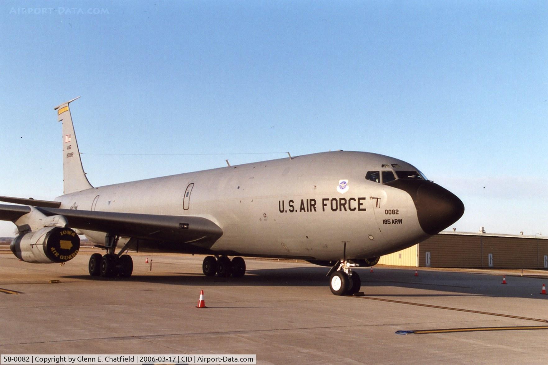 58-0082, 1958 Boeing KC-135E-BN Stratotanker C/N 17827, KC-135E on the PS Air Ramp
