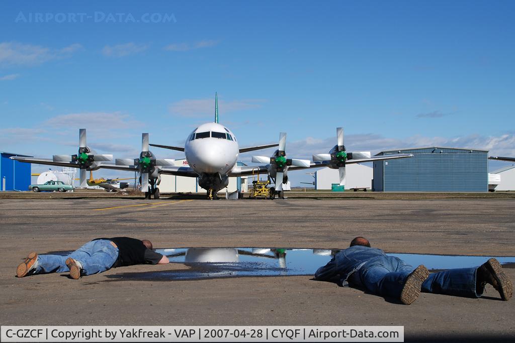 C-GZCF, 1960 Lockheed L-188C(F)  Electra C/N 1091, Air Spray Lockheed Electra