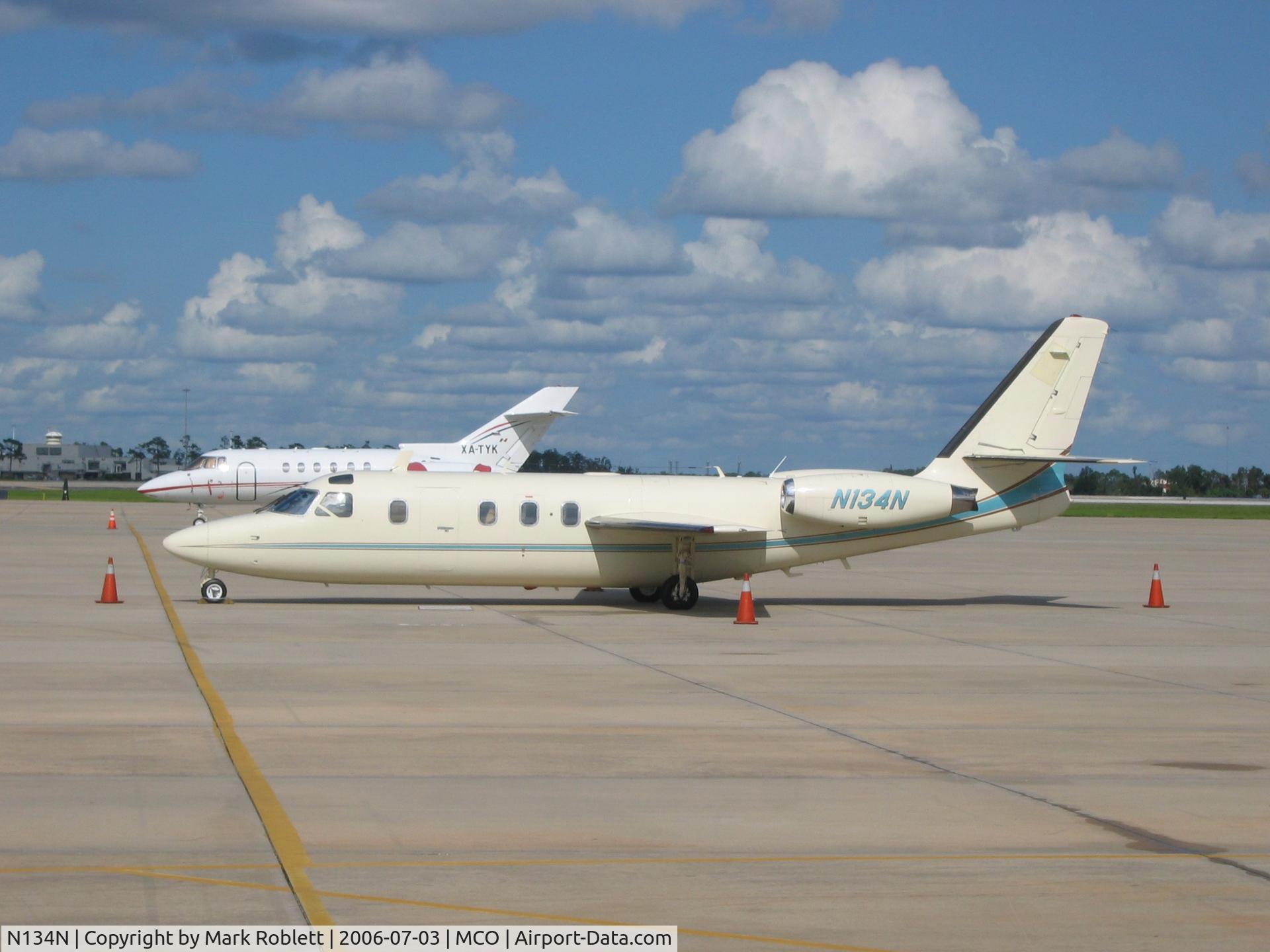N134N, Aero Commander 1121B Jet Commander C/N 134, Rarely seen nowadays jet commander