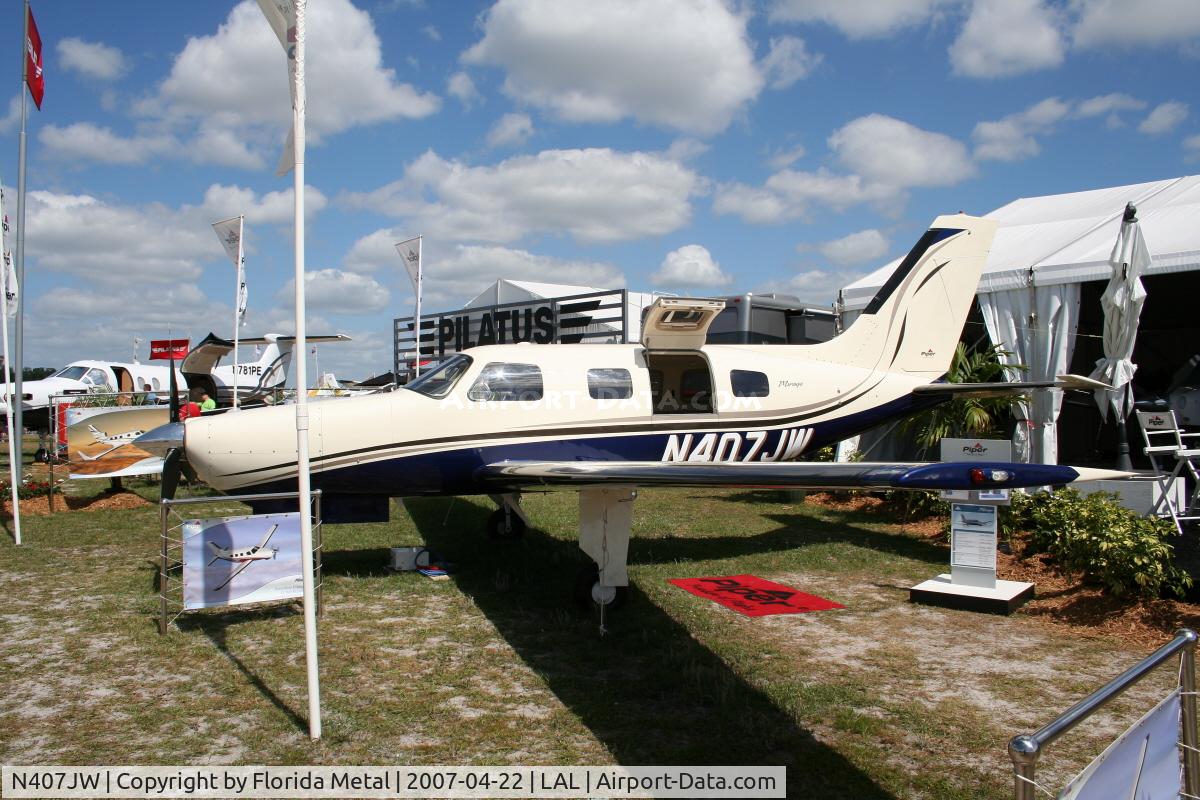 N407JW, 2007 Piper PA-46-350P Malibu Mirage C/N 463407, PA46