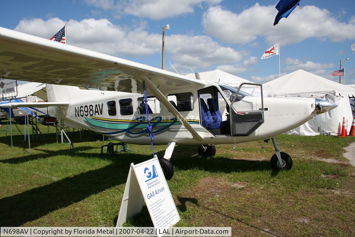 N698AV, 2006 Gippsland GA-8 Airvan C/N GA8-06-098, GA-8