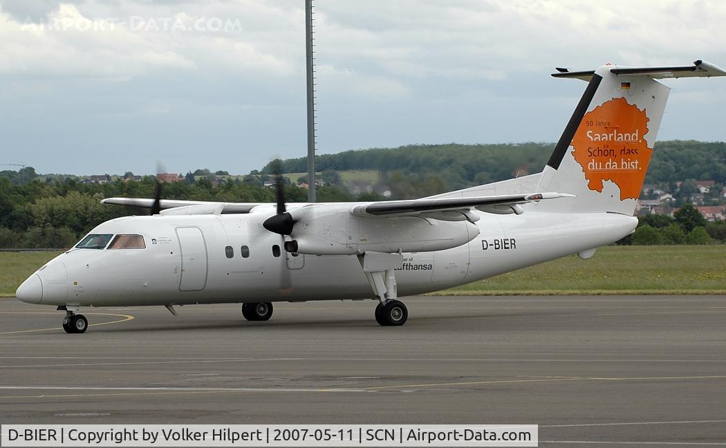 D-BIER, 1991 De Havilland Canada DHC-8-103A Dash 8 C/N 310, DHC-8-102, the new Cirrus Airlines logo bird