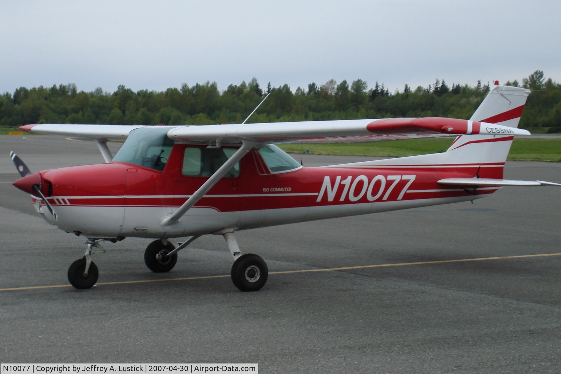 N10077, 1973 Cessna 150L C/N 15074773, Cessna N1007 at Bellingham, WA (KBLI)