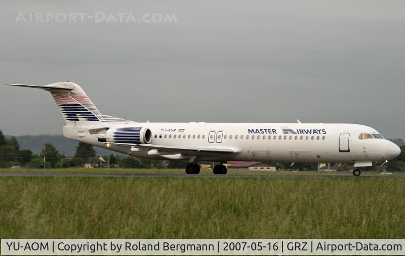 YU-AOM, 1990 Fokker 100 (F-28-0100) C/N 11321, F-100