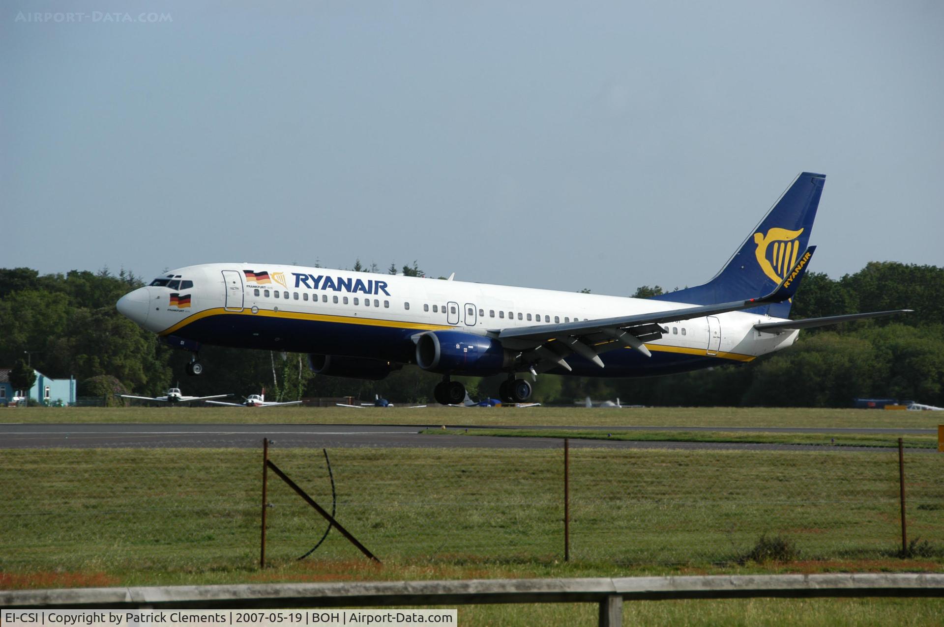 EI-CSI, 2000 Boeing 737-8AS C/N 29924, RYANAIR BOEING 737-8AS