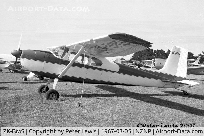 ZK-BMS, Cessna 180 C/N 31975, started life on skies with Mt Cook Air Services