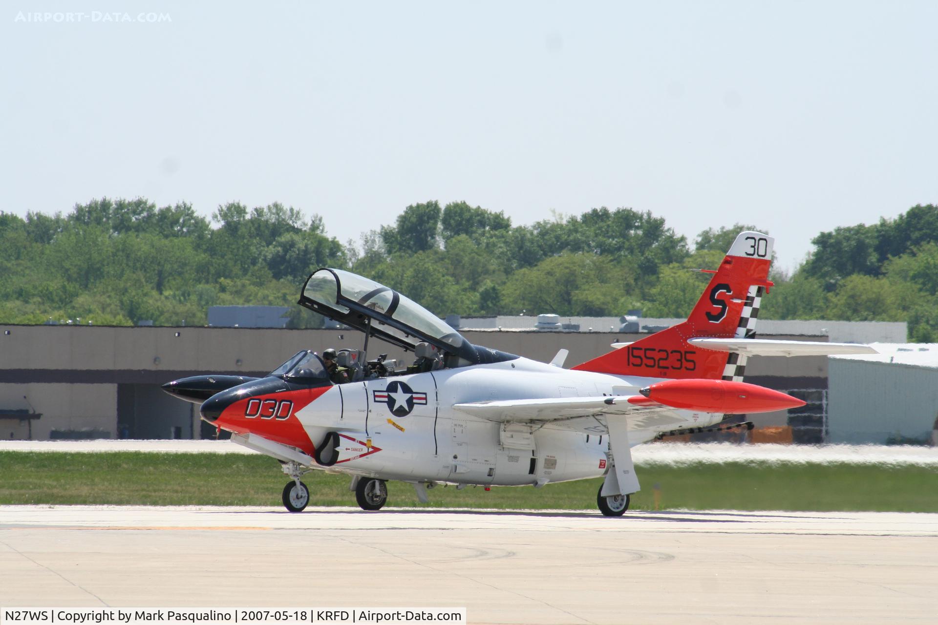 N27WS, North American T-2B Buckeye C/N 310-30, North American T-2B