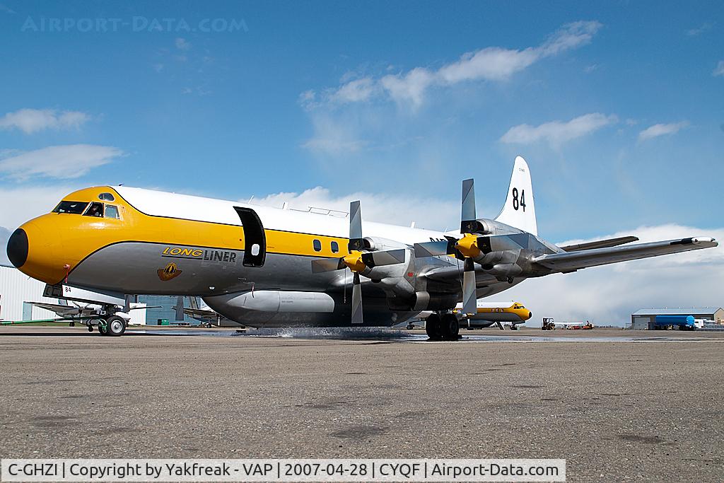 C-GHZI, 1959 Lockheed L-188C Electra C/N 2007, Air Spray Lockheed Electra testing its waterdrop system