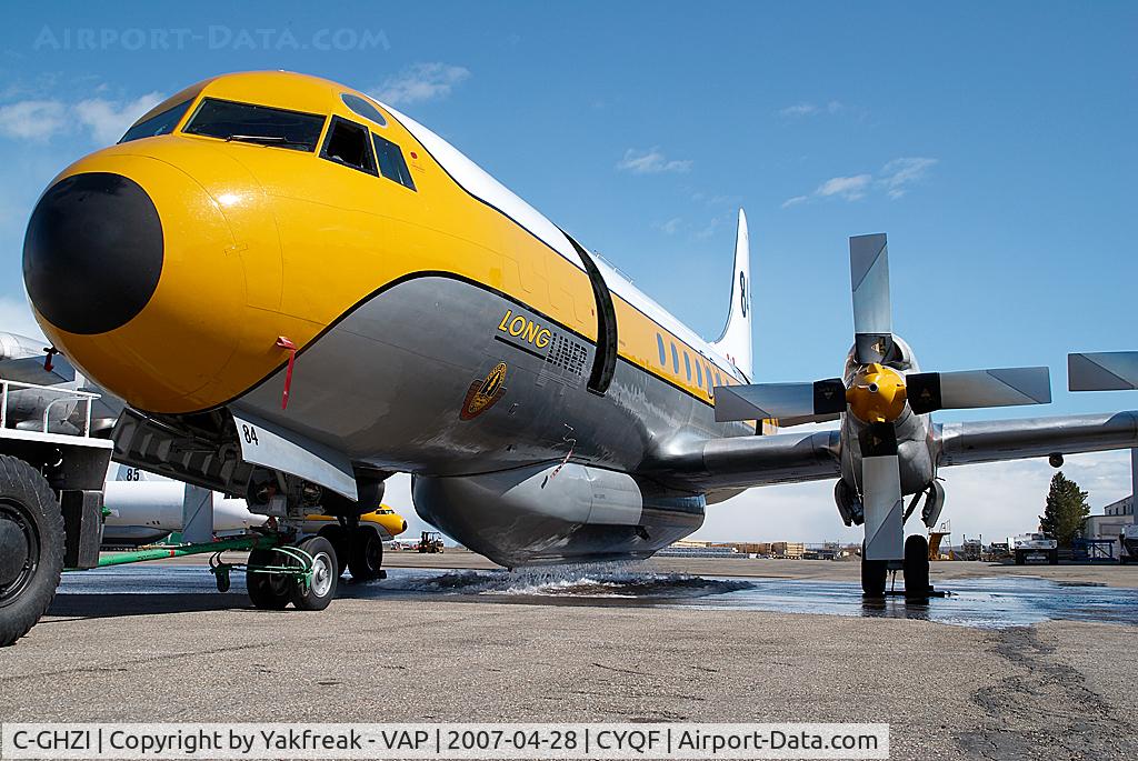 C-GHZI, 1959 Lockheed L-188C Electra C/N 2007, Air Spray Lockheed Electra testing its waterdrop system
