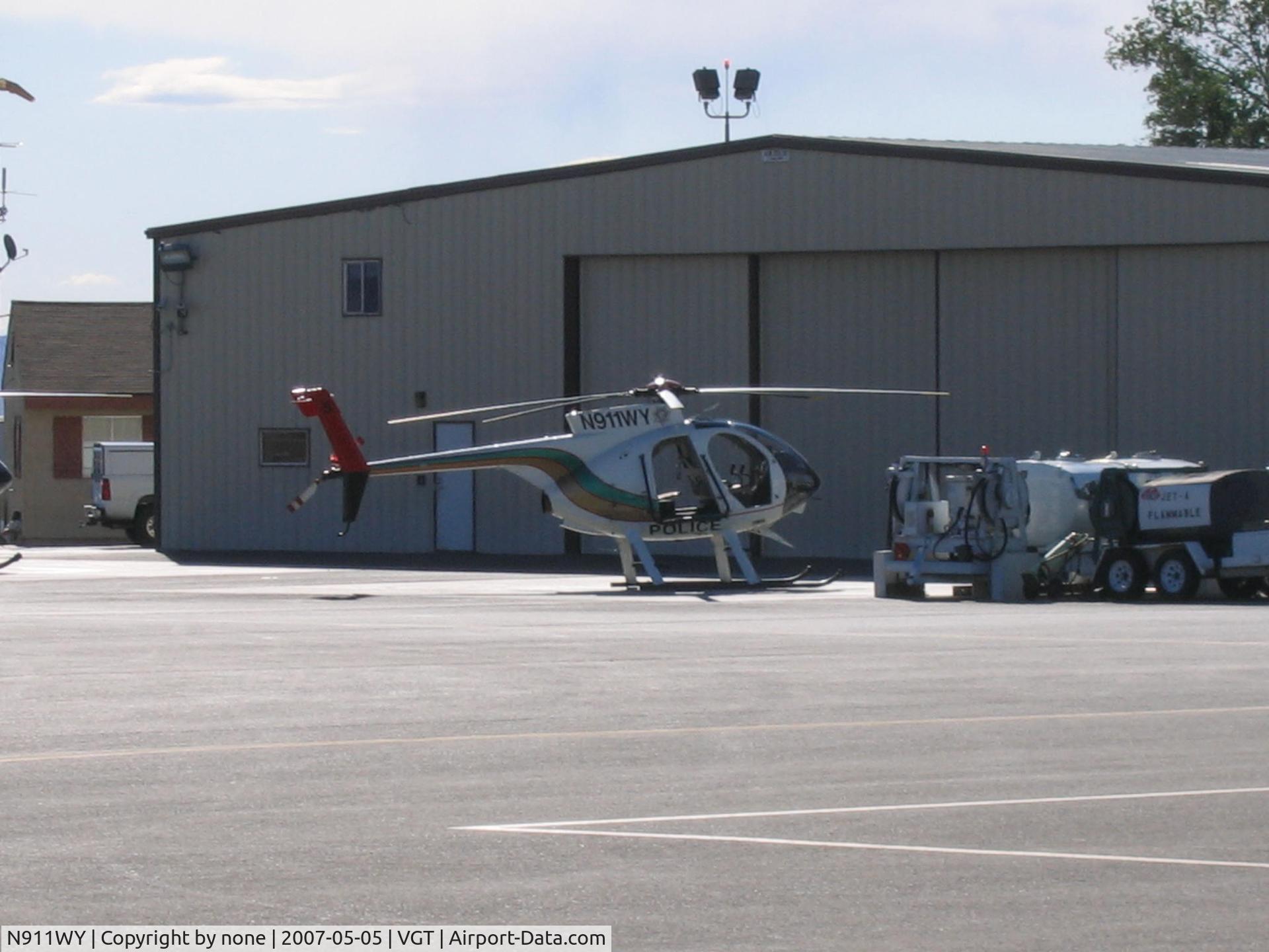 N911WY, 2000 MD Helicopters 369FF C/N 0144FF, N911WY at LVMPDSAR (Las Vegas Metro Police Department Search And Rescue).