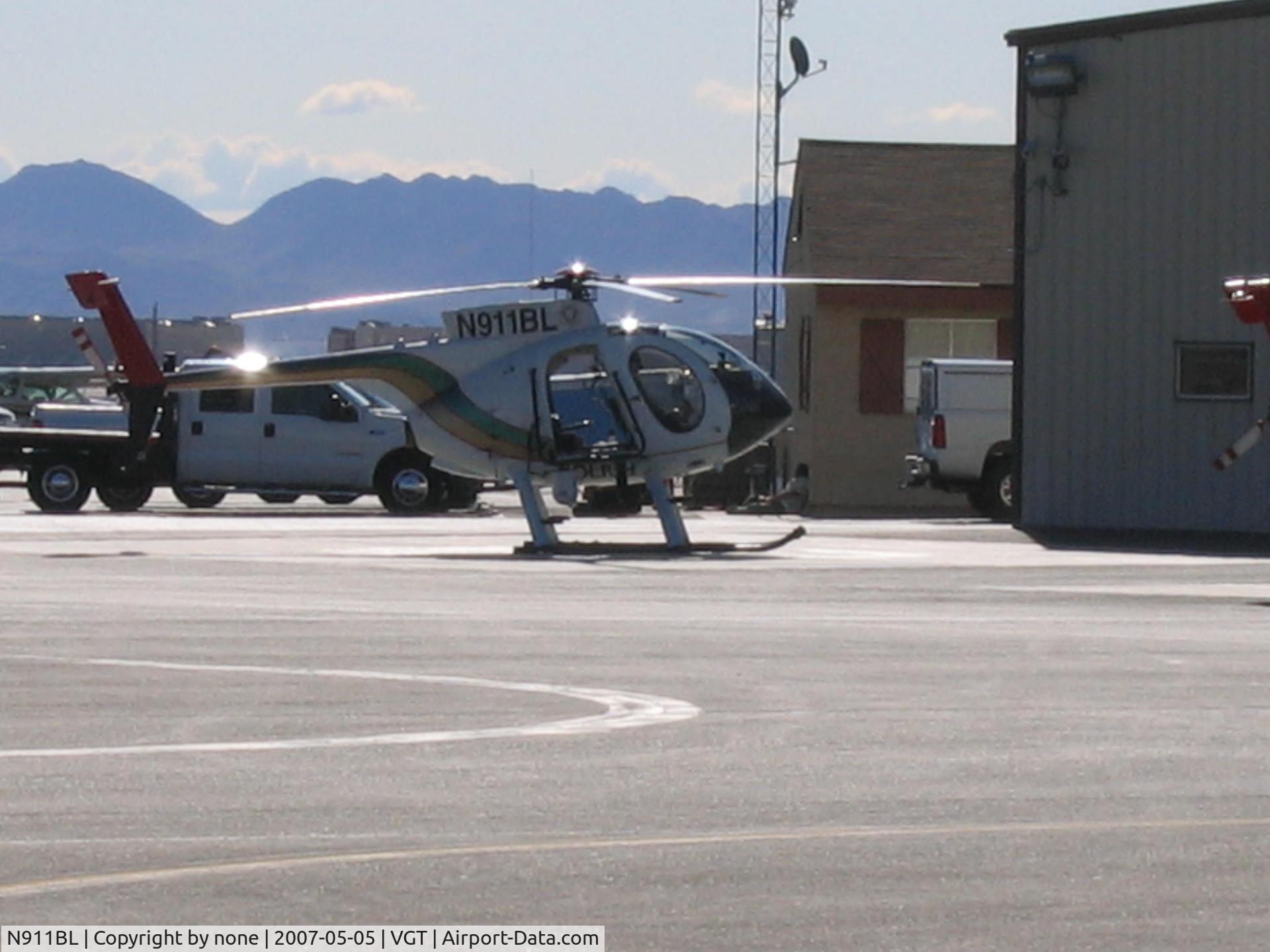 N911BL, 1998 McDonnell Douglas 369FF C/N 0601FF, N911BL at LVMPDSAR (Las Vegas Metro Police Department Search And Rescue).