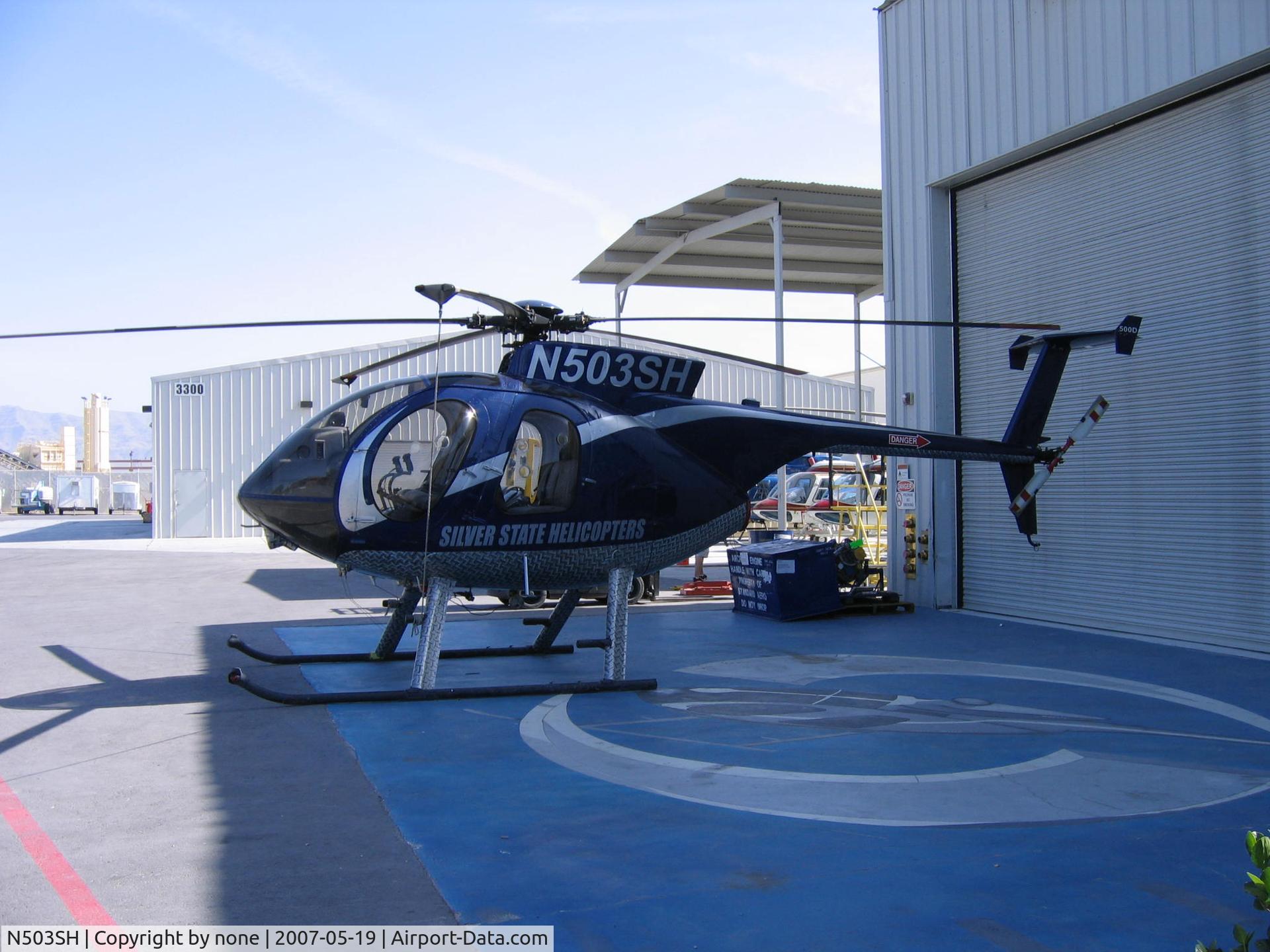 N503SH, 1980 Hughes 369D C/N 500701D, N503SH at Silver State Helicopter Headquarters.