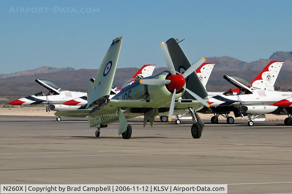 N260X, 1951 Hawker Sea Fury FB11 C/N 41H/636334, Getchell Aircraft - San Jose, California / 1951 Hawker Mk II Sea Fury - Aviation Nation 2006