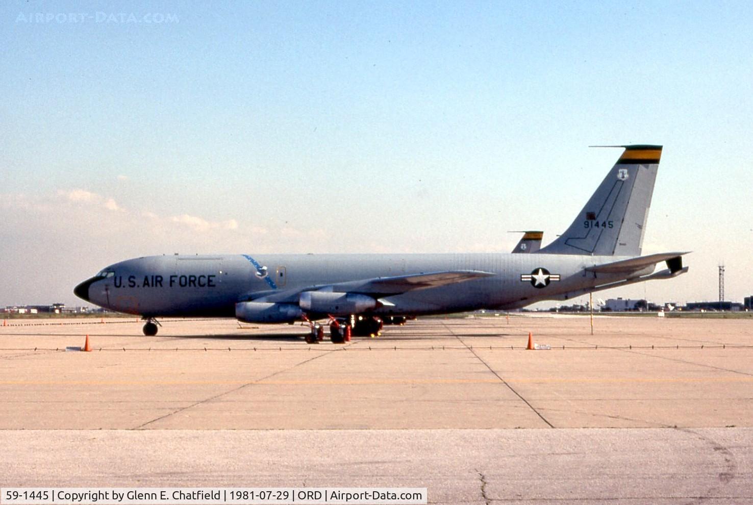 59-1445, 1959 Boeing KC-135A-BN Stratotanker C/N 17933, KC-135A with the Illinois ANG