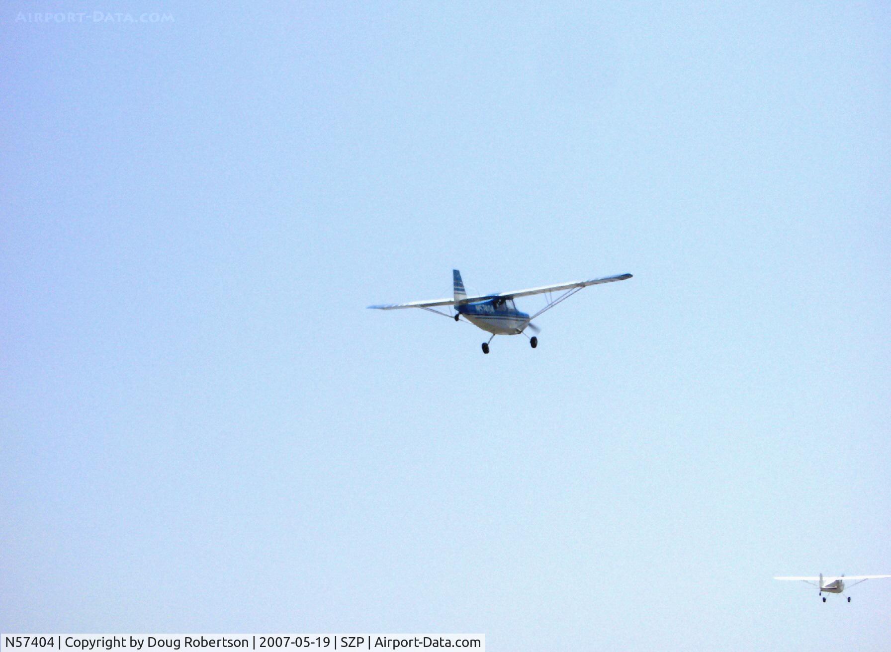 N57404, 1973 Bellanca 7ECA Citabria C/N 940-73, 1973 Bellanca 7ECA CITABRIA, Lycoming O-235 115 Hp, takeoff climbout Rwy 22