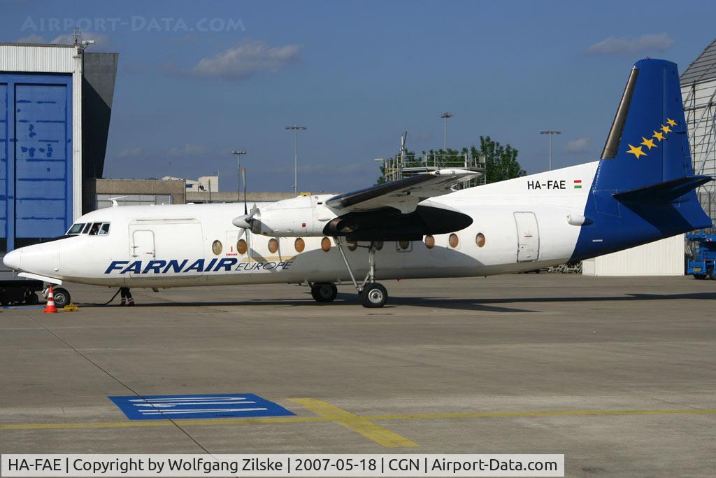 HA-FAE, 1969 Fokker F-27-500 Friendship C/N 10425, visitor