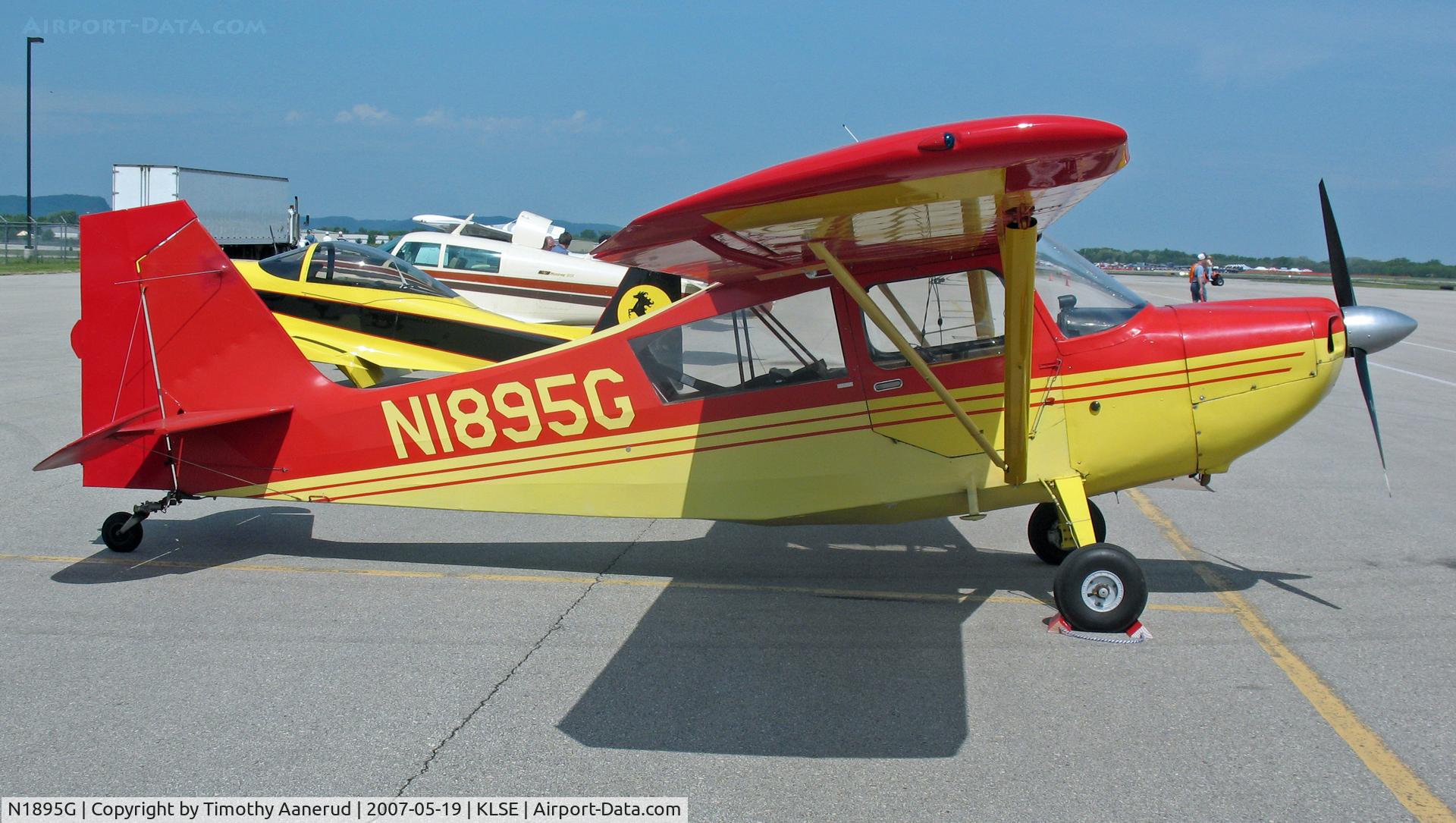 N1895G, 1968 Champion 7ECA Citabria C/N 617, Attending the Deke Slayton Airfest in La Crosse, WI