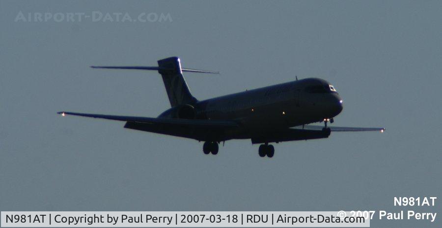 N981AT, 2002 Boeing 717-200 C/N 55040, One of the AirTran flights coming in on this Sunday