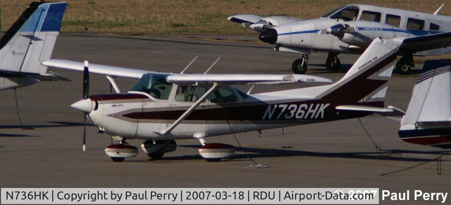 N736HK, 1977 Cessna R172K Hawk XP C/N R1722538, Local bird here in Raleigh