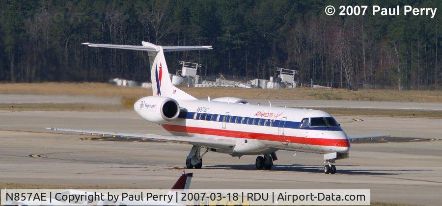 N857AE, 2003 Embraer ERJ-140LR (EMB-135KL) C/N 145752, Taxiing out, another eagle on the move