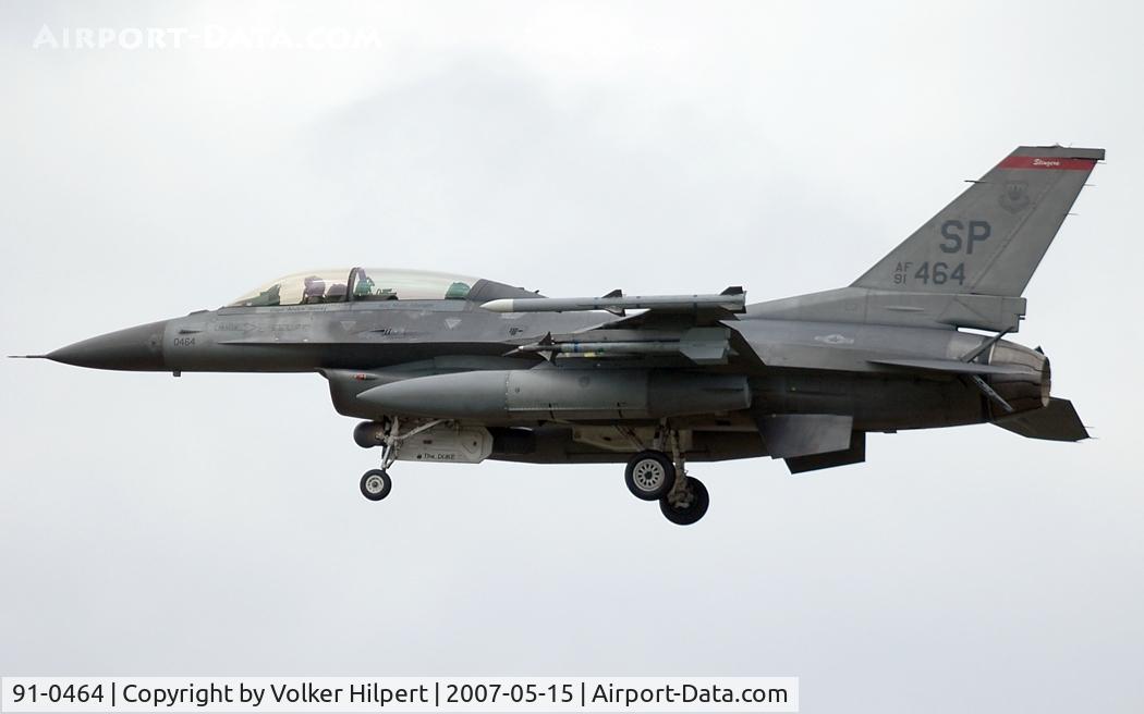 91-0464, 1991 General Dynamics F-16D Fighting Falcon C/N CD-19, General Dynamics F-16 Fighting Falcon