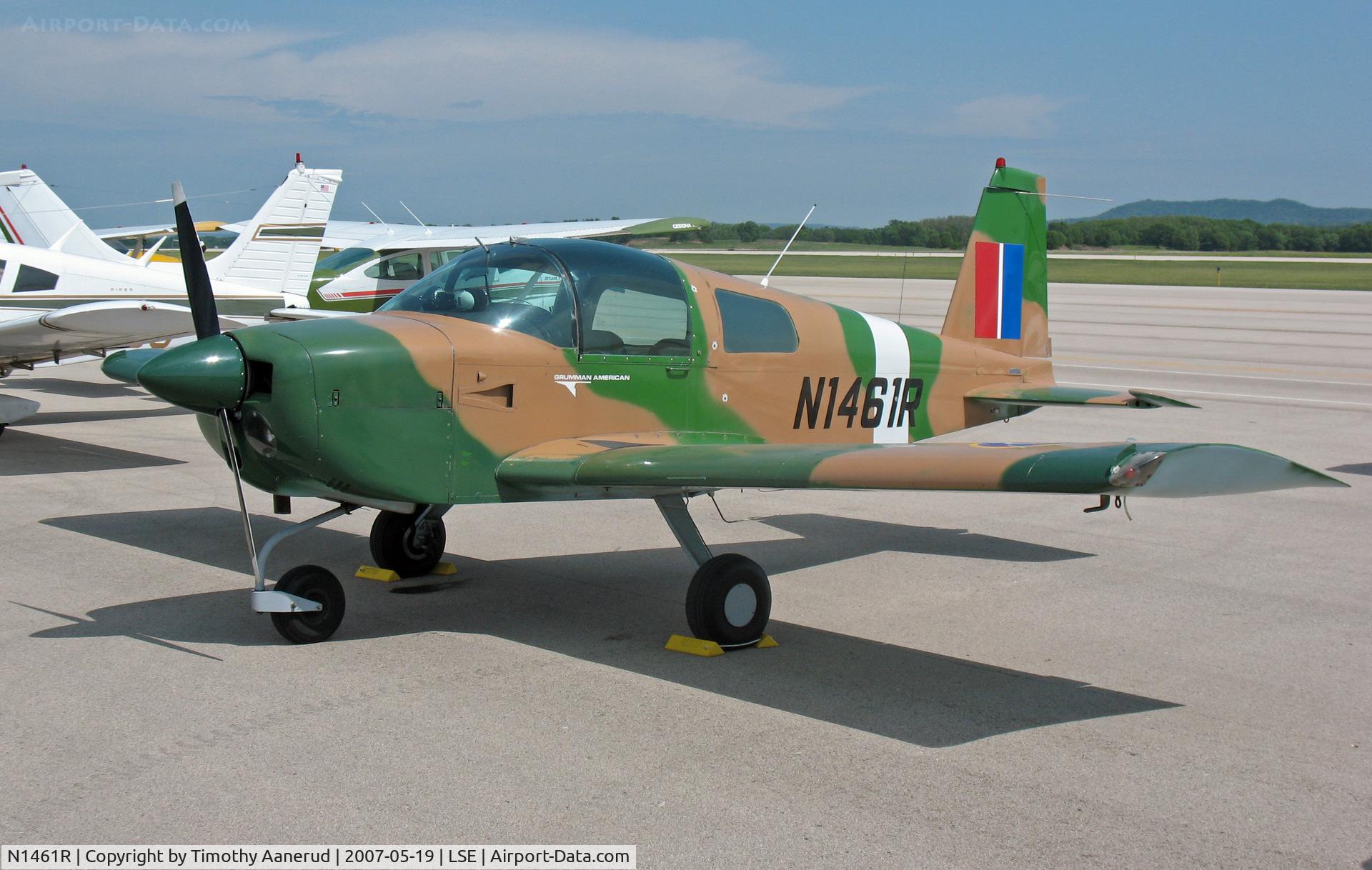 N1461R, 1975 Grumman American AA-1B Trainer C/N AA1B-0561, Attending the Deke Slayton Airfest in La Crosse, WI