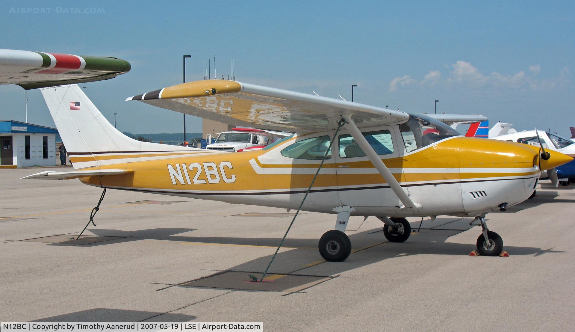 N12BC, 1973 Cessna 182P Skylane C/N 18261895, Attending the Deke Slayton Airfest in La Crosse, WI; 1973 Cessna 182P Skylane, c/n 18261895