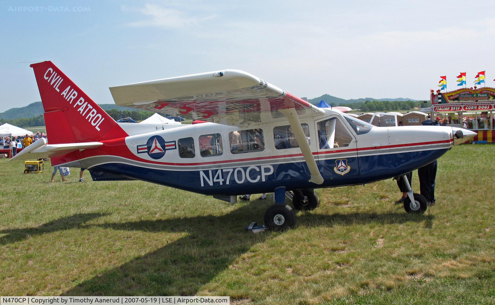 N470CP, Gippsland GA-8 Airvan C/N GA8-04-068, On display at the Deke Slayton Airfest in La Crosse, WI