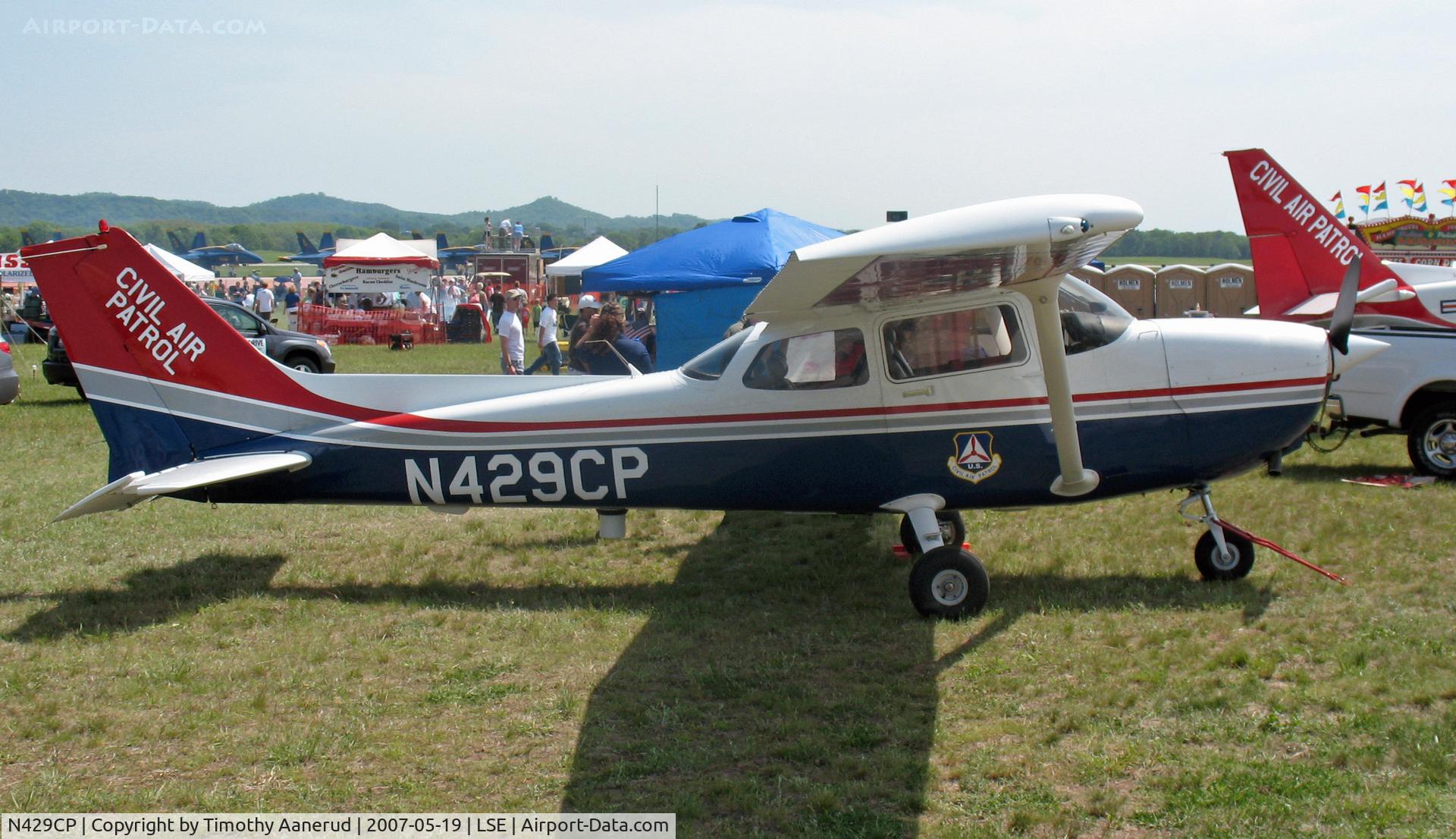 N429CP, 2001 Cessna 172S C/N 172S8691, On display at the Deke Slayton Airfest in La Crosse, WI