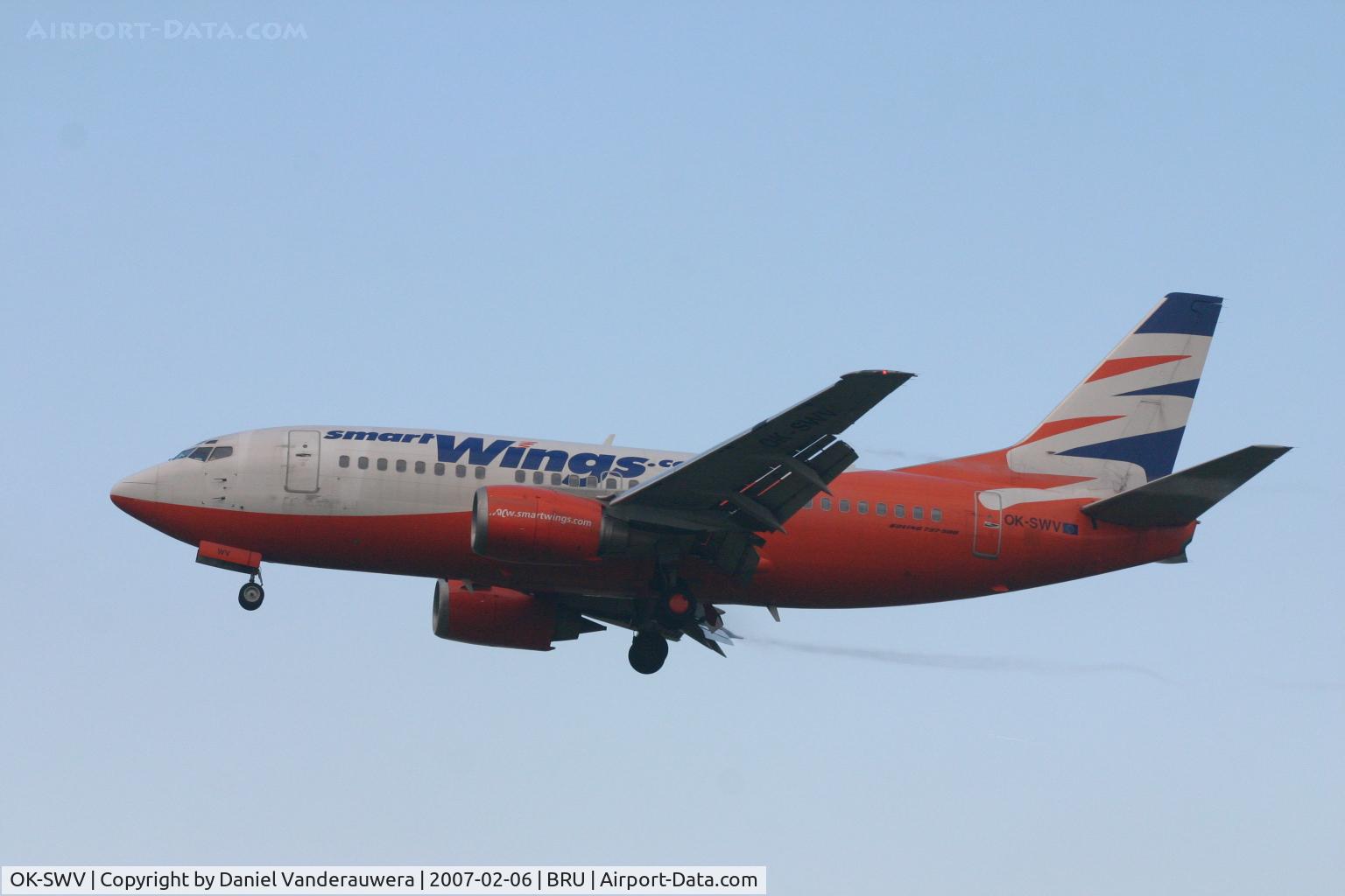 OK-SWV, 1993 Boeing 737-522 C/N 26696, arrival of flight QS122