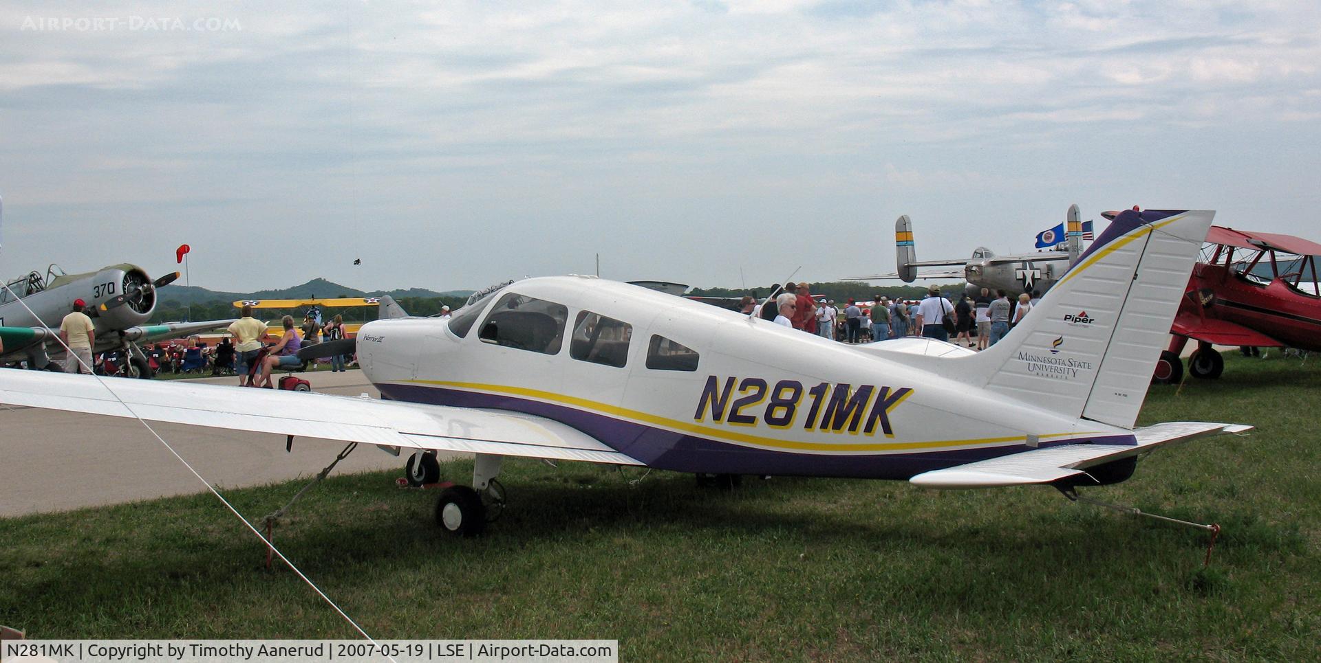 N281MK, 2006 Piper PA-28-161 Cherokee Warrior III C/N 2842260, 2006 Piper PA-28-161 Cherokee Warrior III, c/n 2842260, On display at the Deke Slayton Airfest in La Crosse, WI